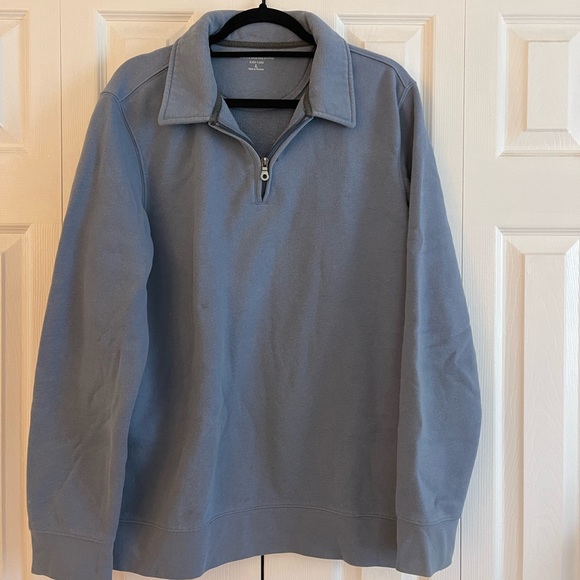 Blue Quarter-Zip Sweatshirt - Picture 2 of 2